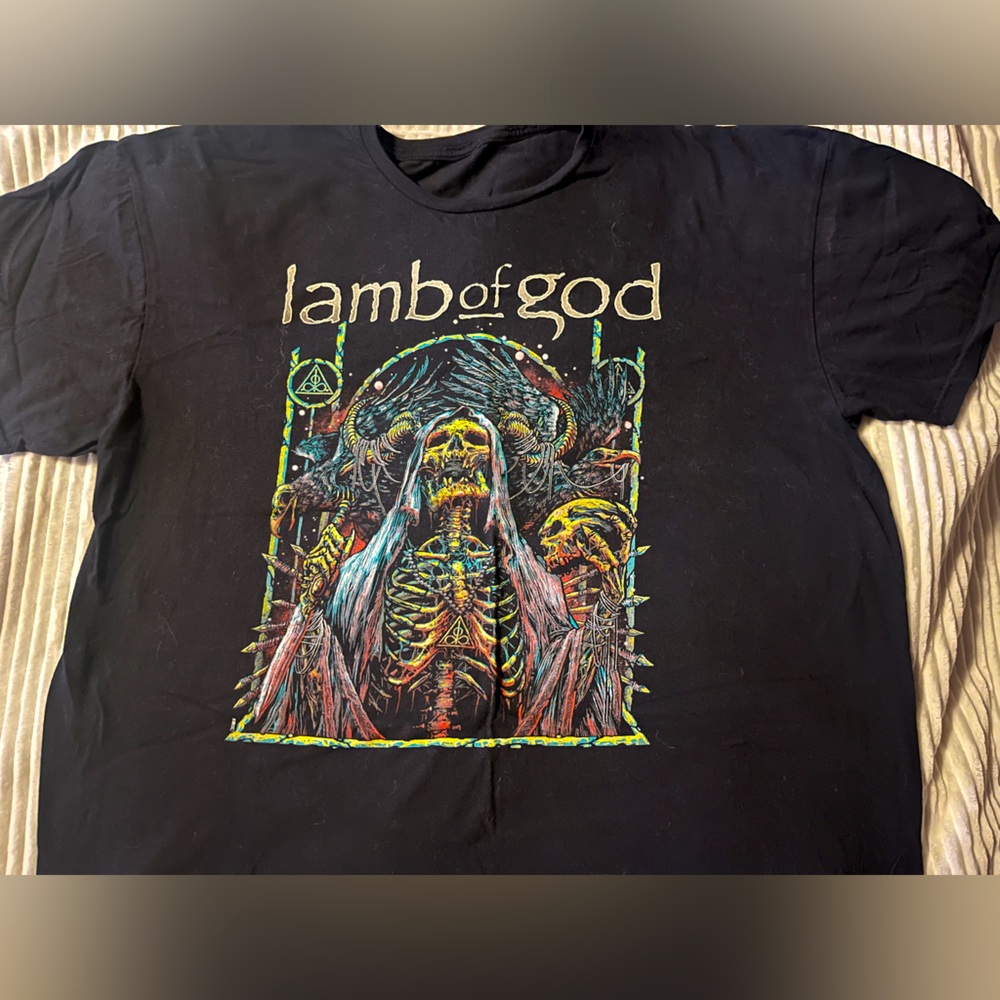 Lamb of god tour shirt men’s 2xl worn a couple of times perfect condition